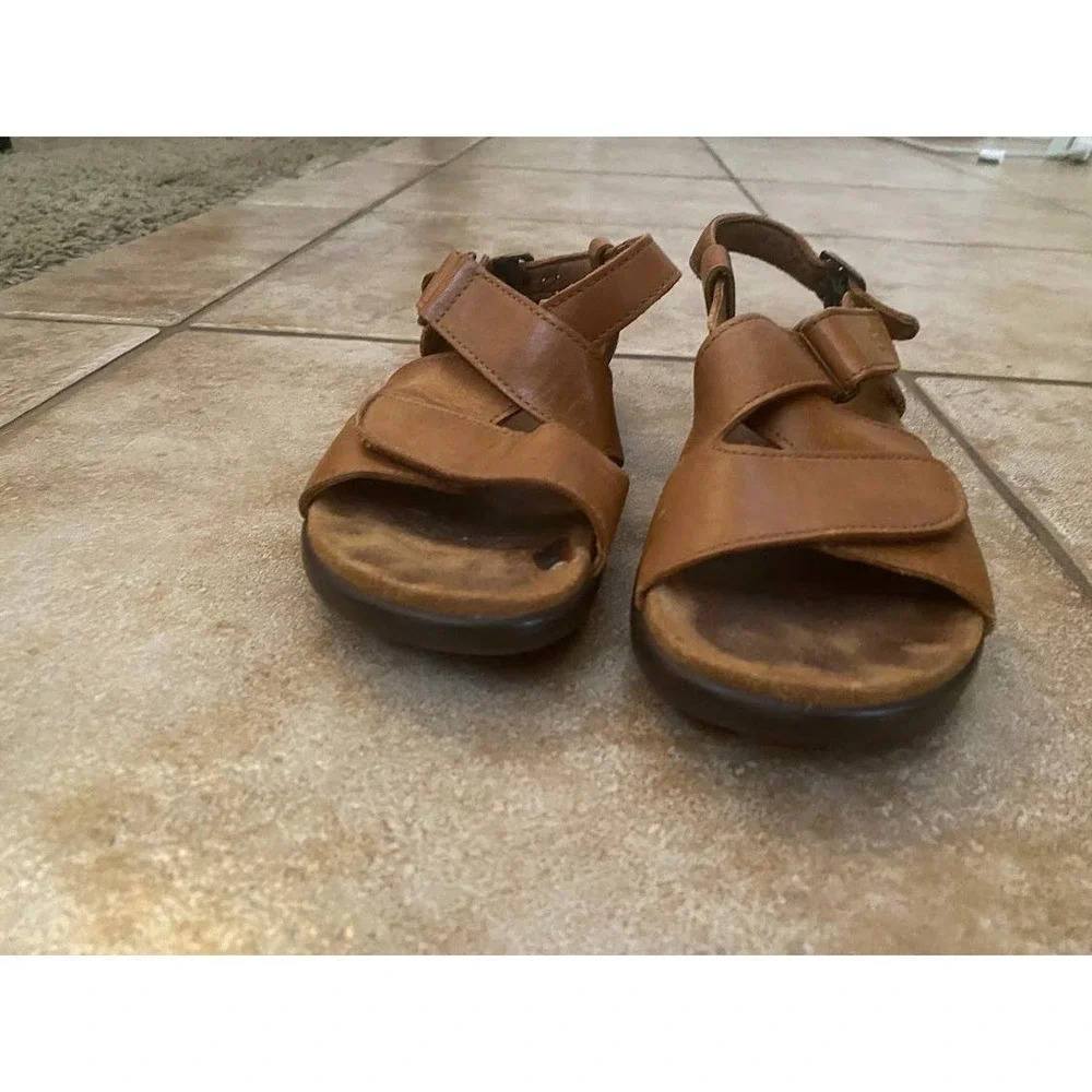 SAS  Women's Brown Tripad Comfort Sandals Size 6 Open Toe Comfort Strappy - Picture 5 of 10